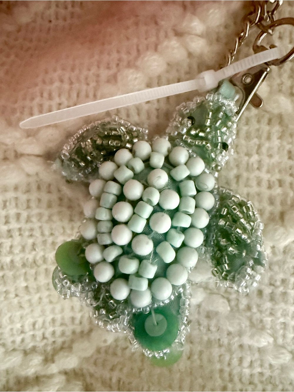 Pink Turtle Beaded Bag NWT - Picture 3 of 5